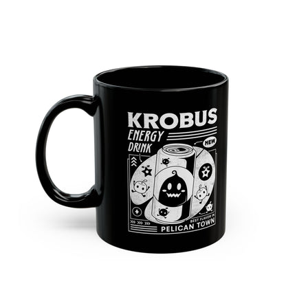 Krobus Energy Drink Grunge Black Mug
