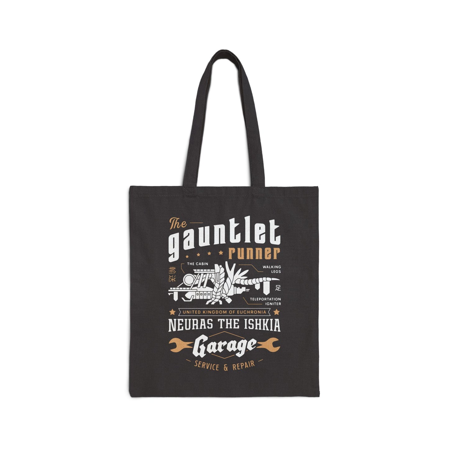 Gauntlet Runner Garage Cotton Canvas Tote Bag