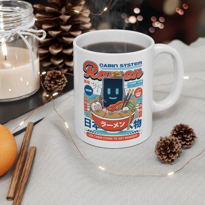 Cabin Coins Ramen Vintage Ceramic Mug