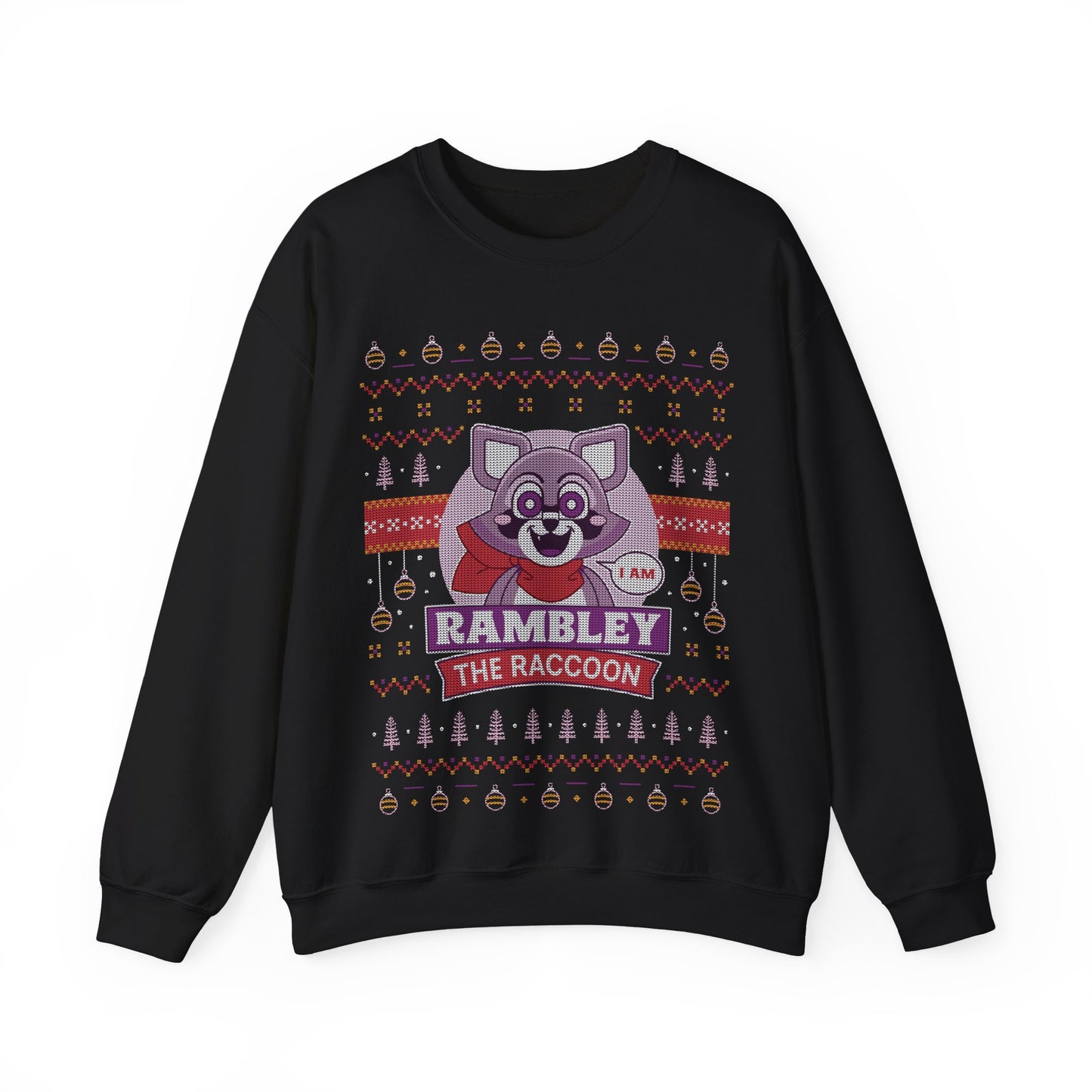 Rambley Raccoon Ugly Sweater Unisex Crewneck Sweatshirt