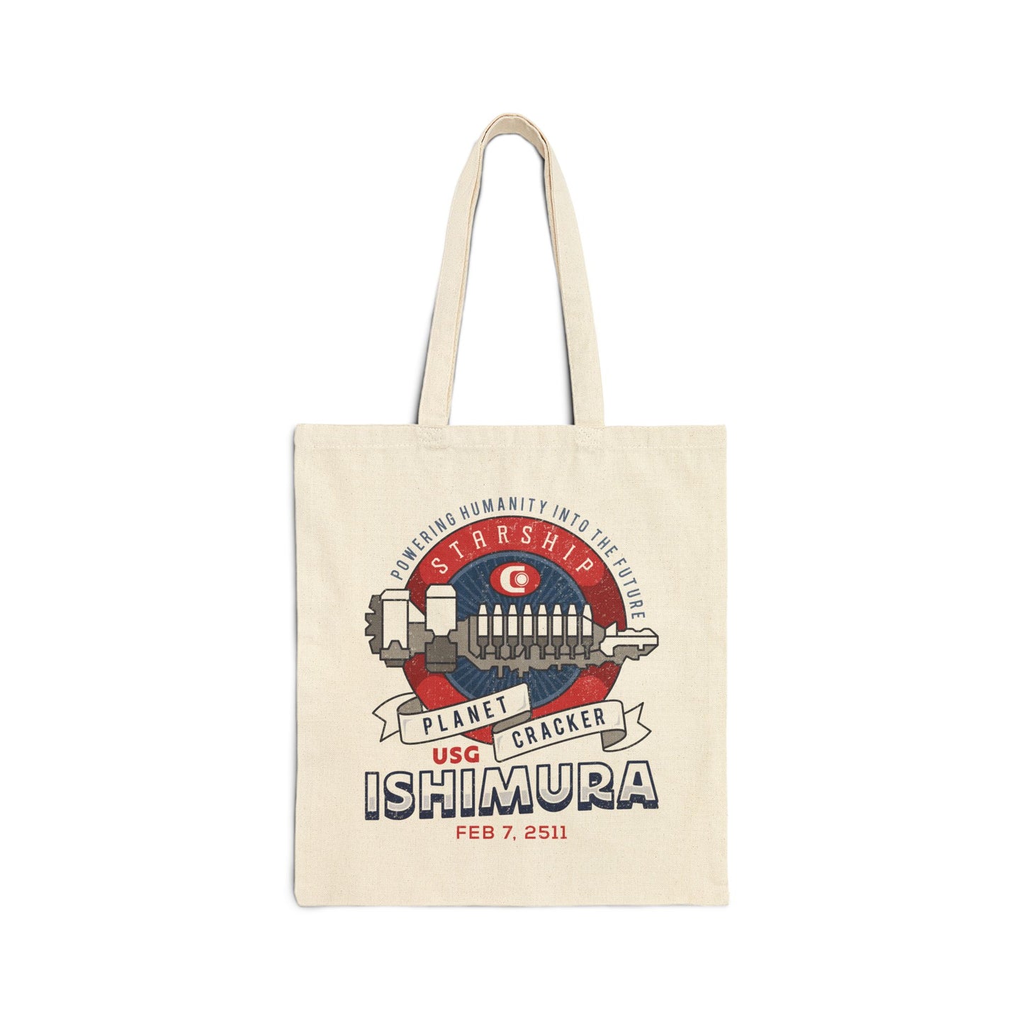 Ishimura Vintage Emblem Canvas Tote Bag