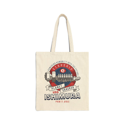 Ishimura Vintage Emblem Canvas Tote Bag