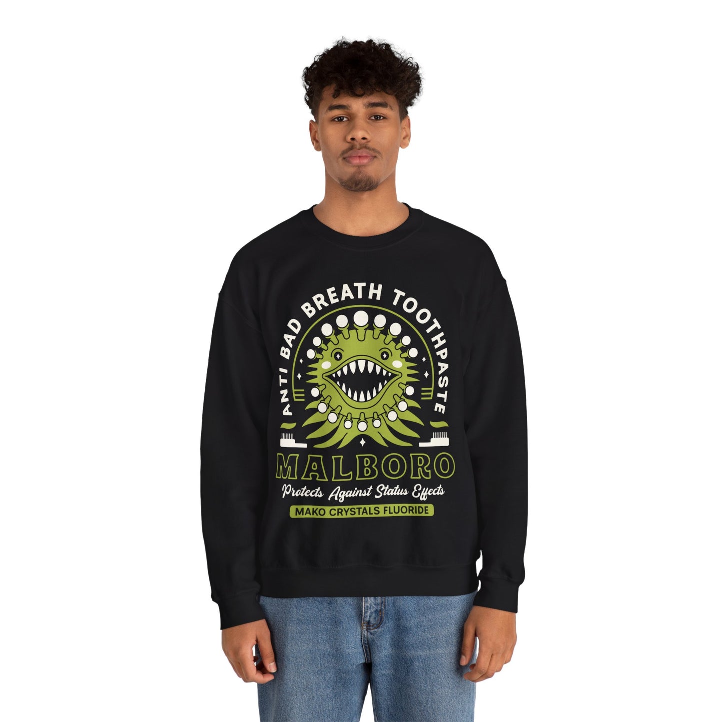 Malboro Toothpaste Emblem Unisex Crewneck Sweatshirt