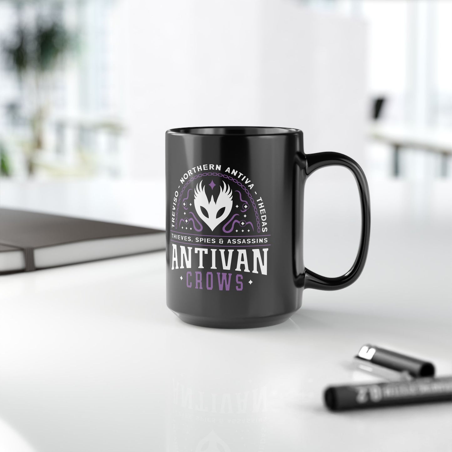Antivan Crows Emblem Black Mug
