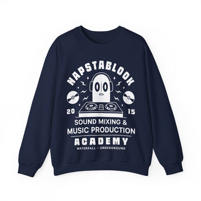 Napstablook Sound Mixing Emblem Unisex Crewneck Sweatshirt