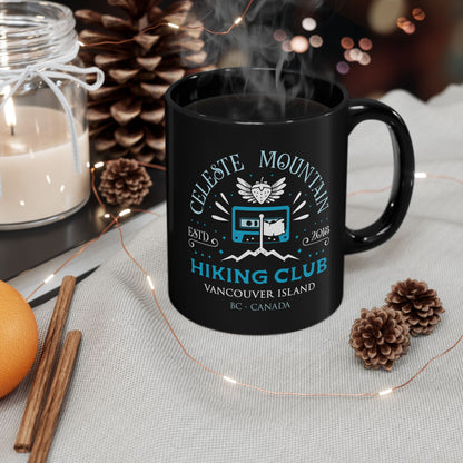 Celeste Mountain Hiking Club Black Mug