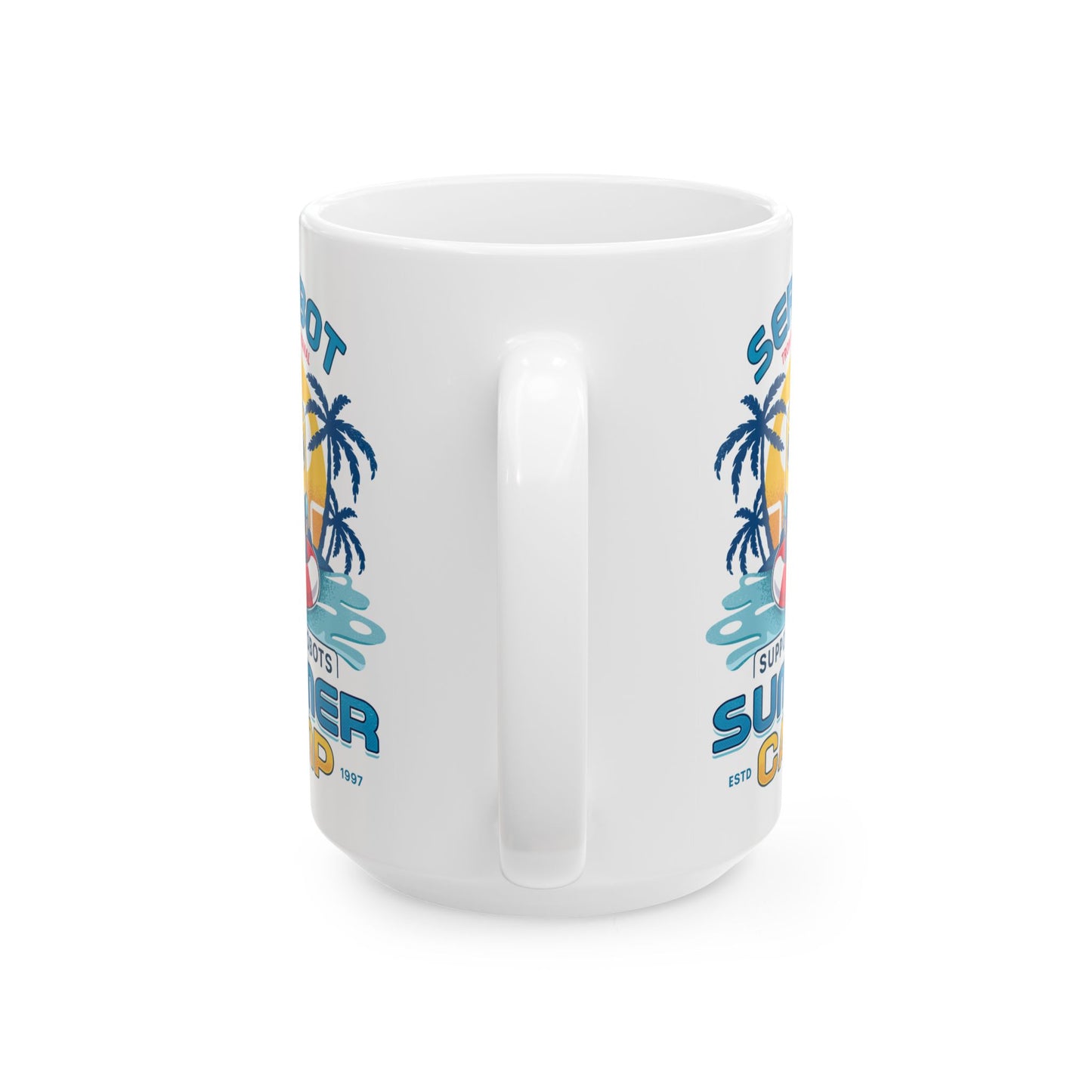 Servbot Summer Camp Vintage Ceramic Mug