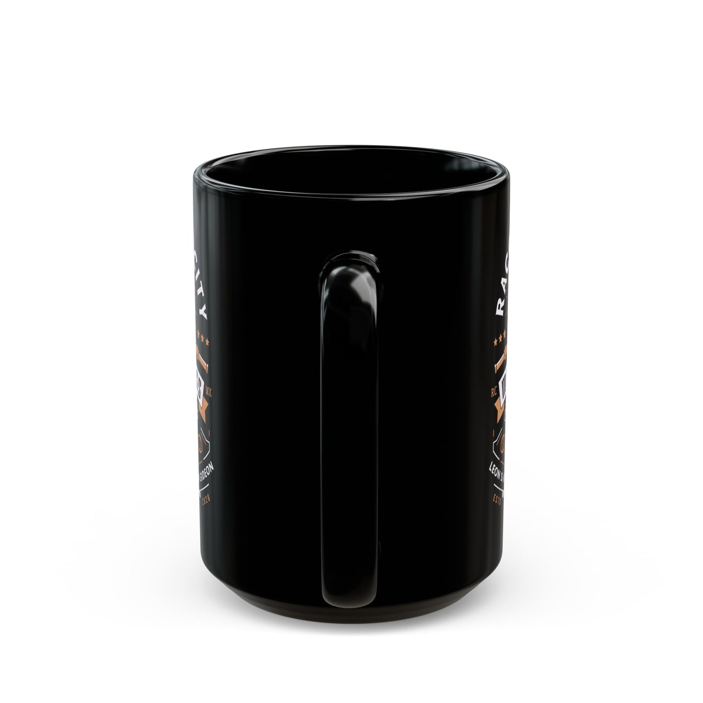 Raccoon City Racing Club Emblem Black Mug