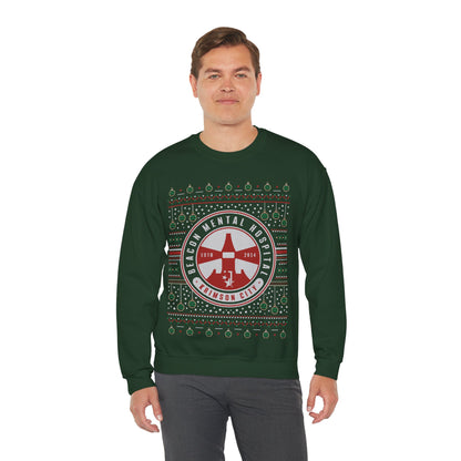 Beacon Mental Hospital Ugly Sweater Crewneck Sweatshirt