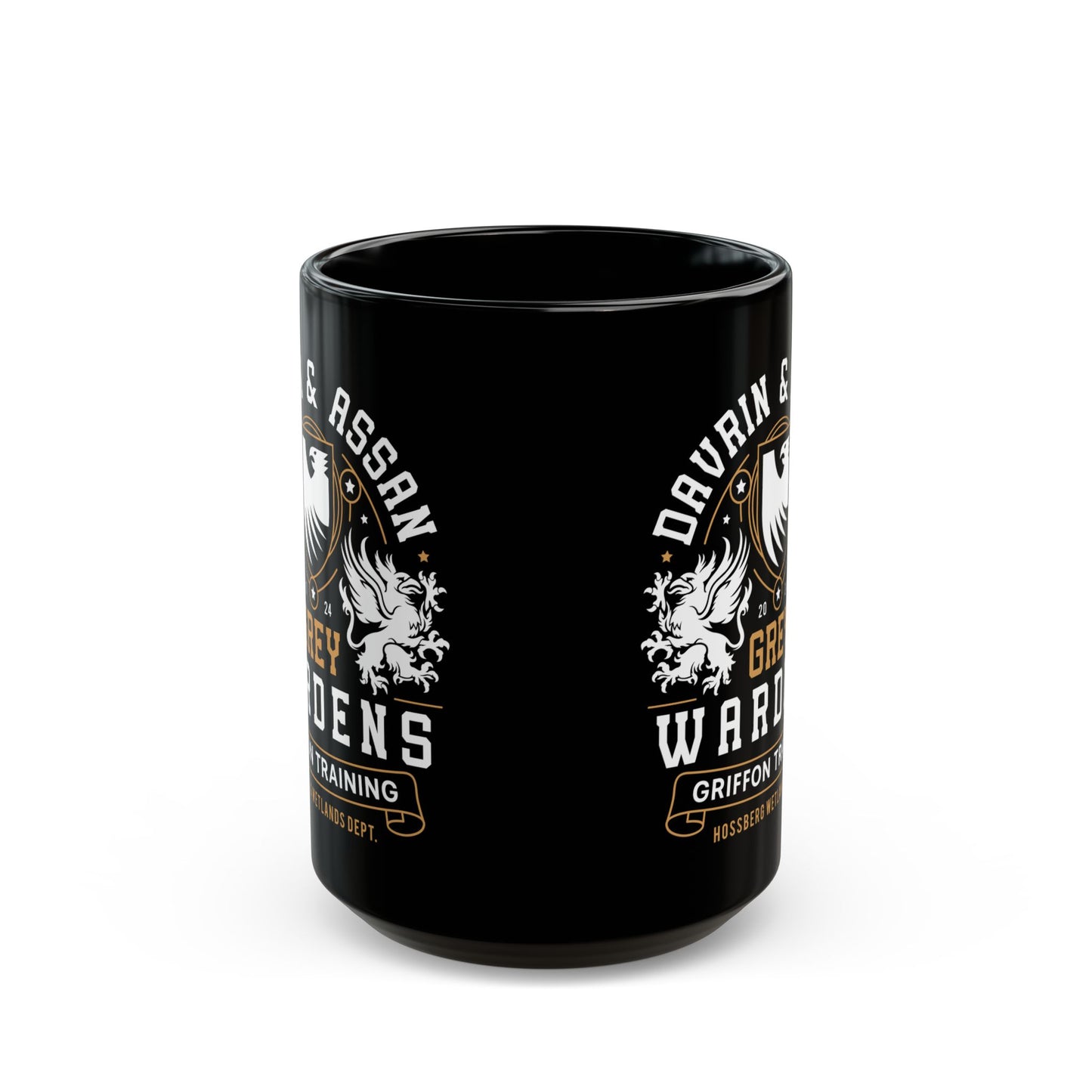 Davrin And Assan Emblem Black Mug