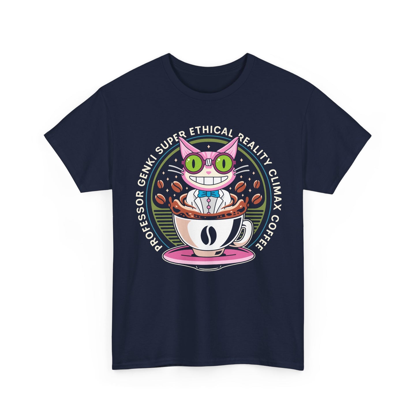 Steelport Cat Coffee Emblem Unisex T-Shirt