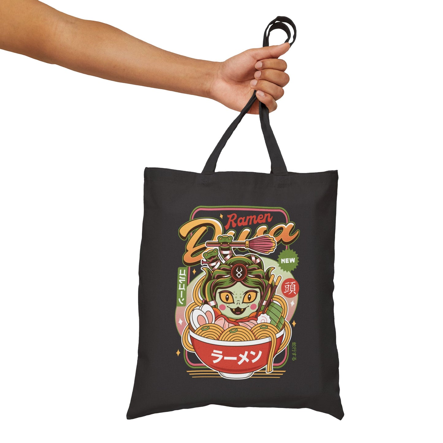 Dusa Vintage Ramen Cotton Canvas Tote Bag