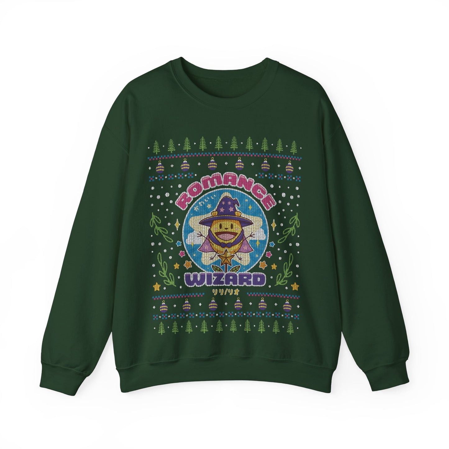 Romance Wizard Ugly Sweater Unisex Crewneck Sweatshirt