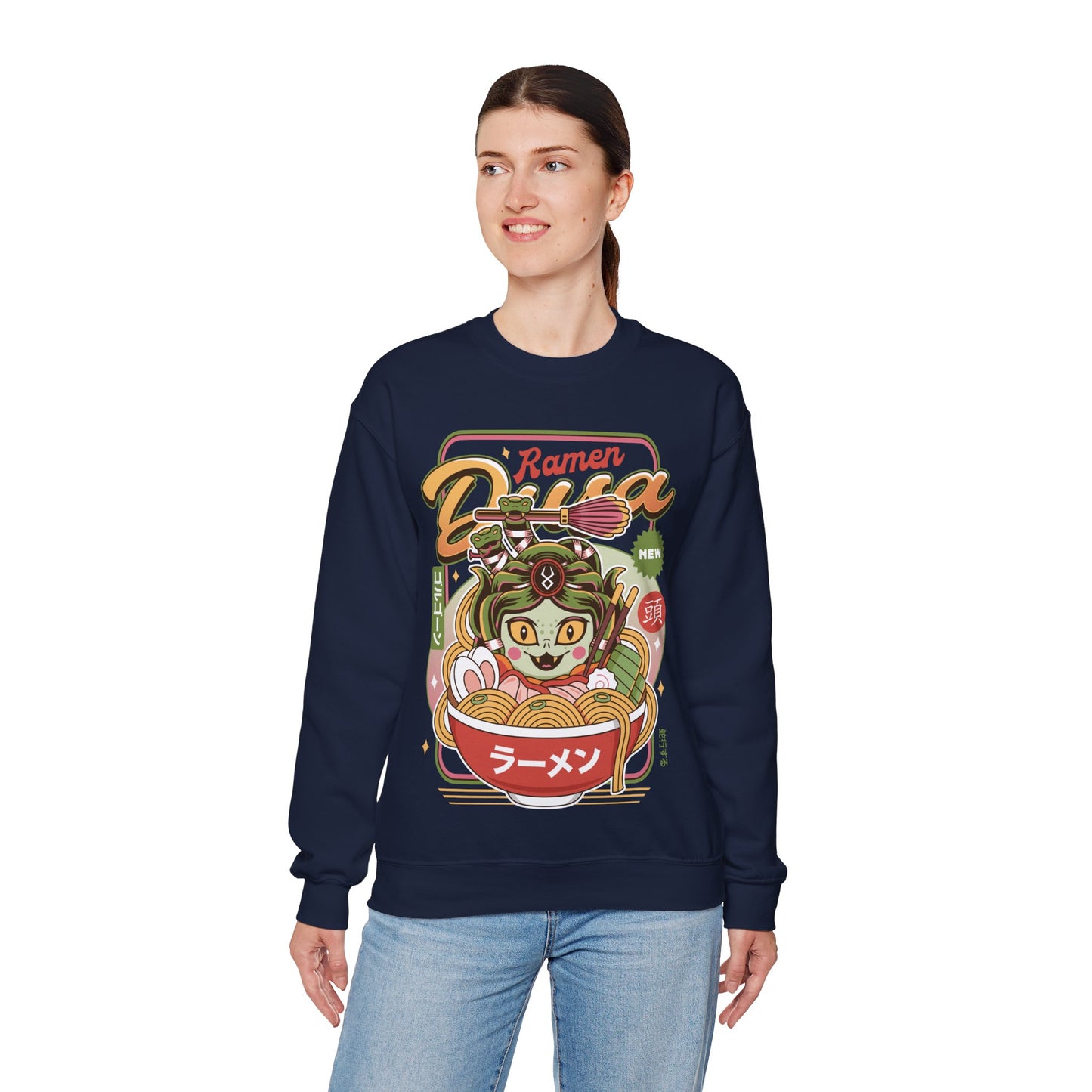 Dusa Vintage Ramen Unisex Crewneck Sweatshirt
