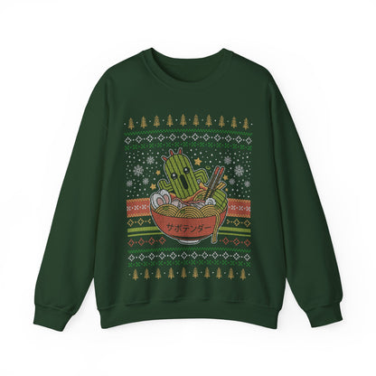 Cactuar Ramen Ugly Sweater Unisex Crewneck Sweatshirt