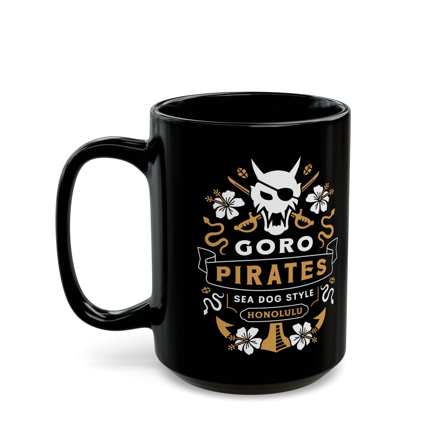 Sea Dog Style In Honolulu Black Mug