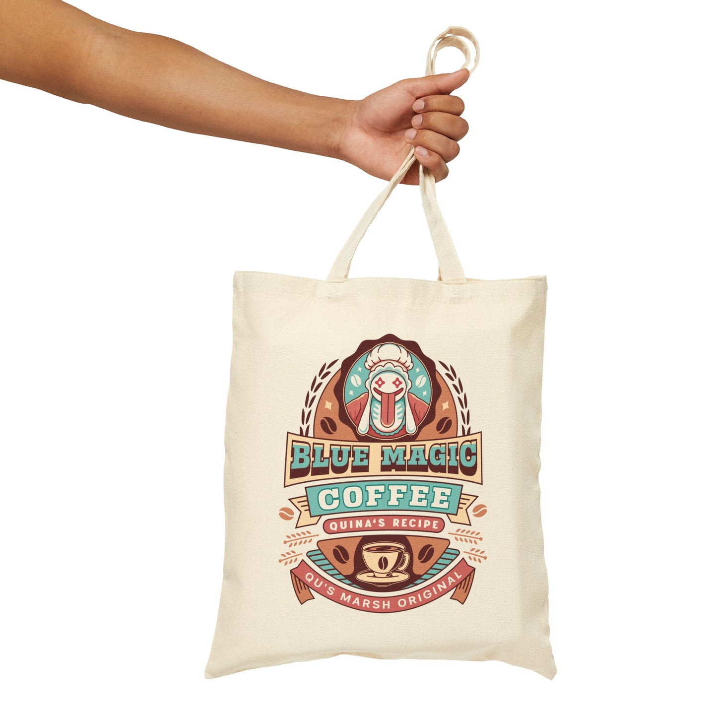 Quina Quen Coffee Vintage Canvas Tote Bag