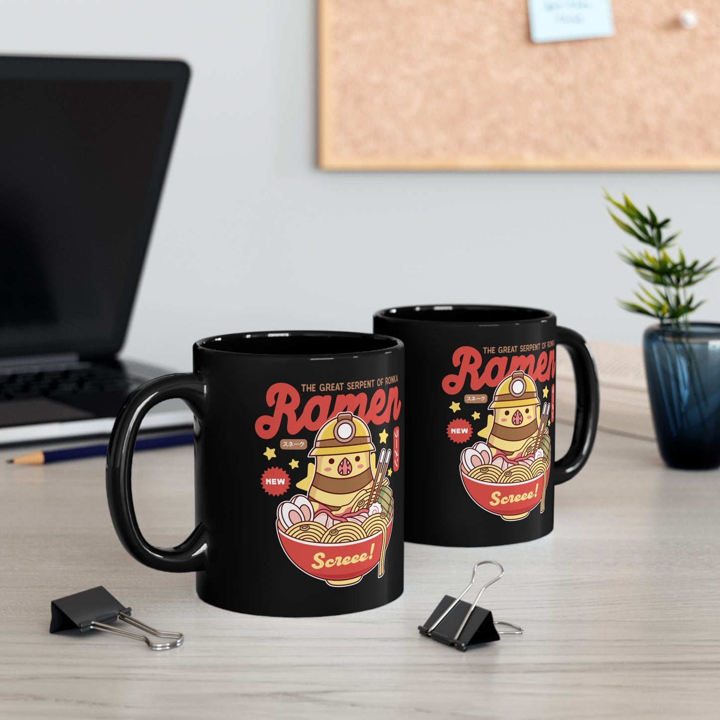 Serpent Of Ronka Ramen Black Mug