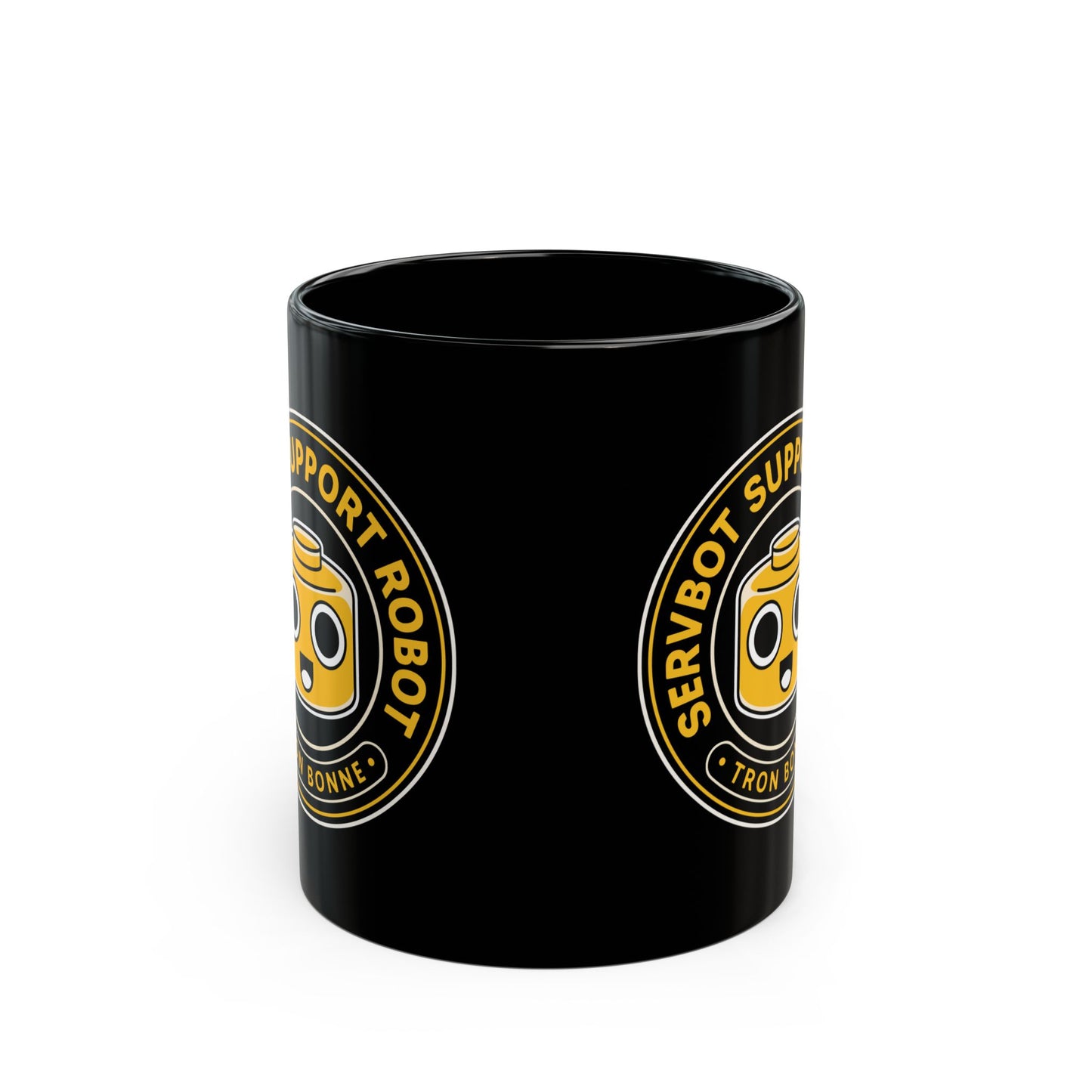 Servbot Vintage Crest Black Mug