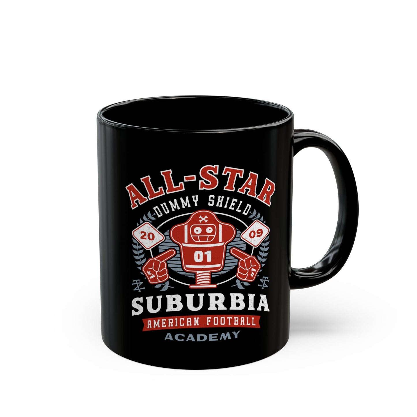 Dummy Shield Emblem Black Mug