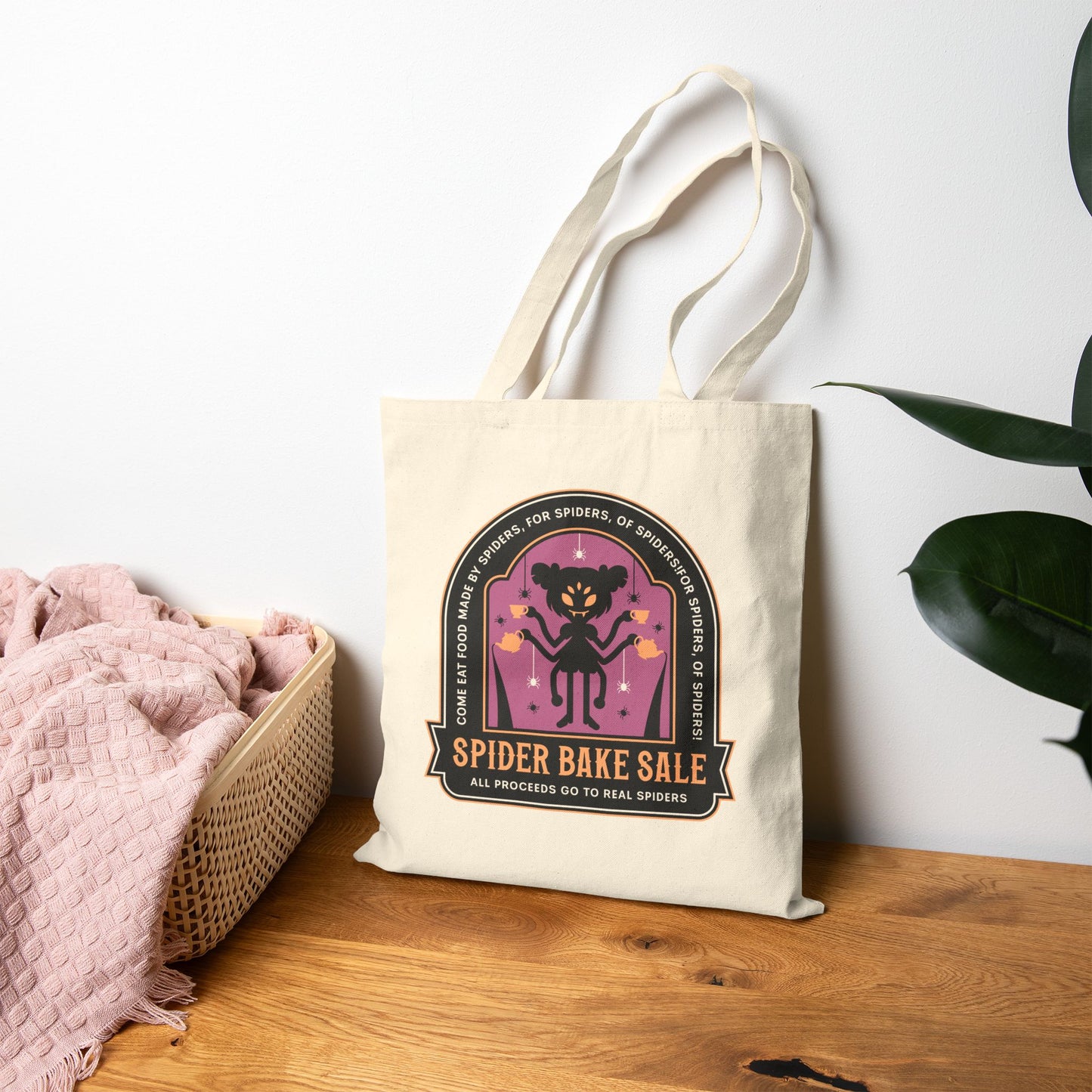Spider Bake Sale Emblem Tote Bag