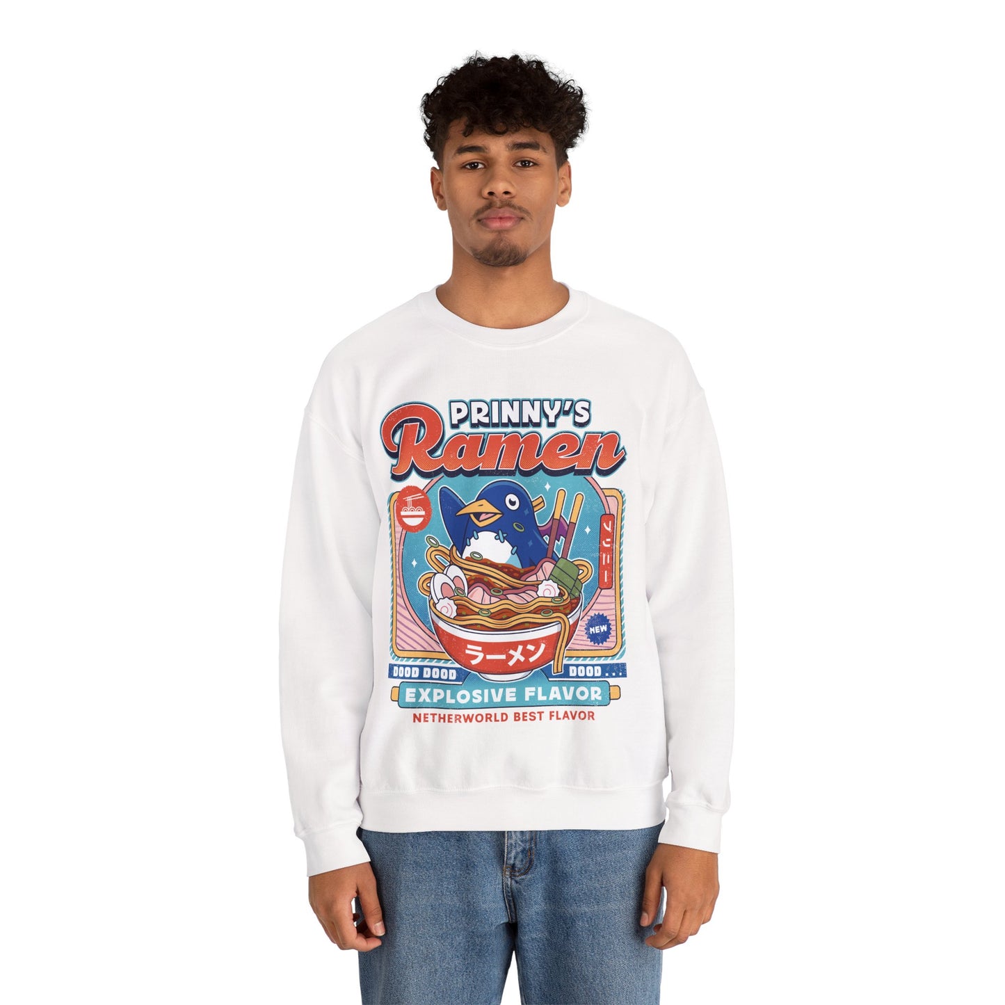 Prinny Dood Ramen Vintage Unisex Crewneck Sweatshirt