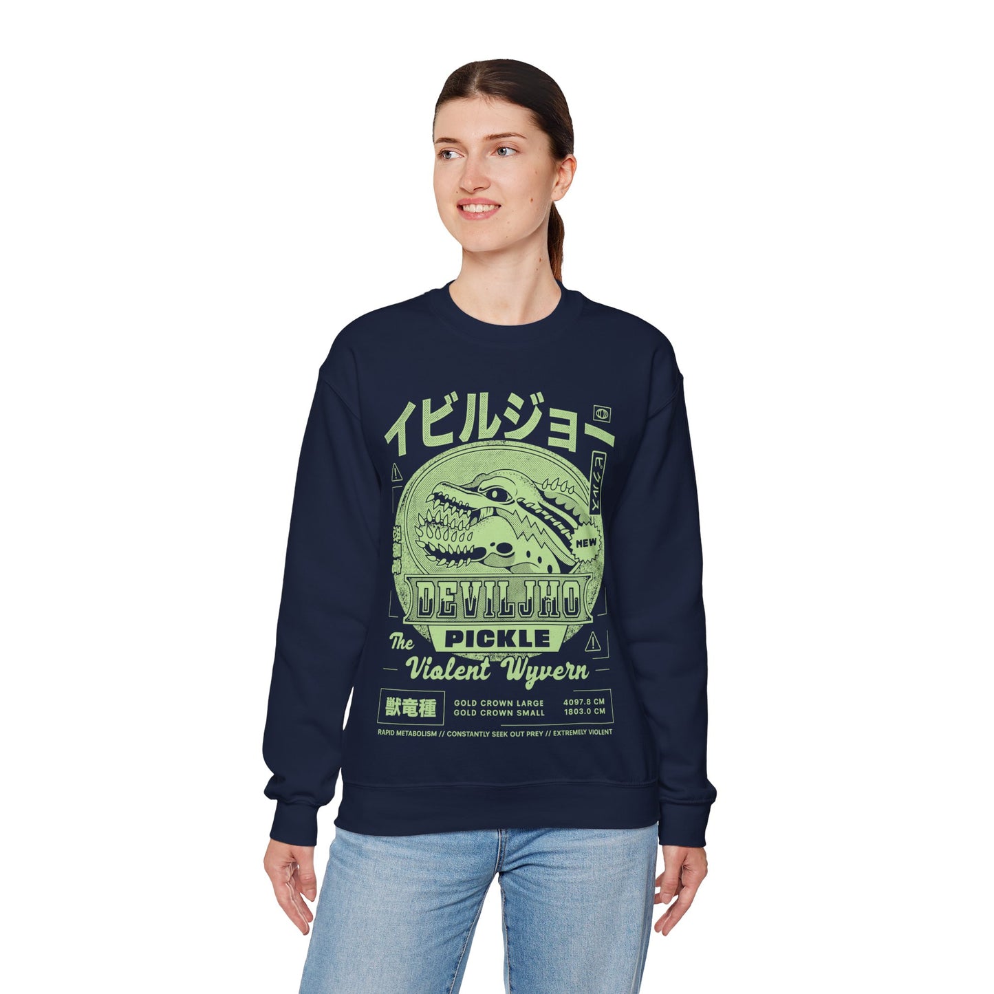 Deviljho Pickle Grunge Unisex Crewneck Sweatshirt