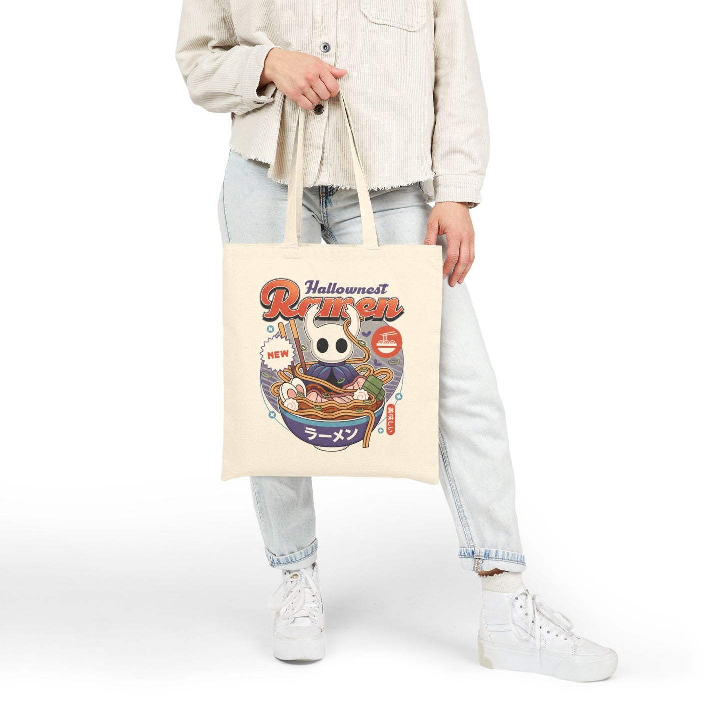Hallownest Ramen Vintage Cotton Canvas Tote Bag