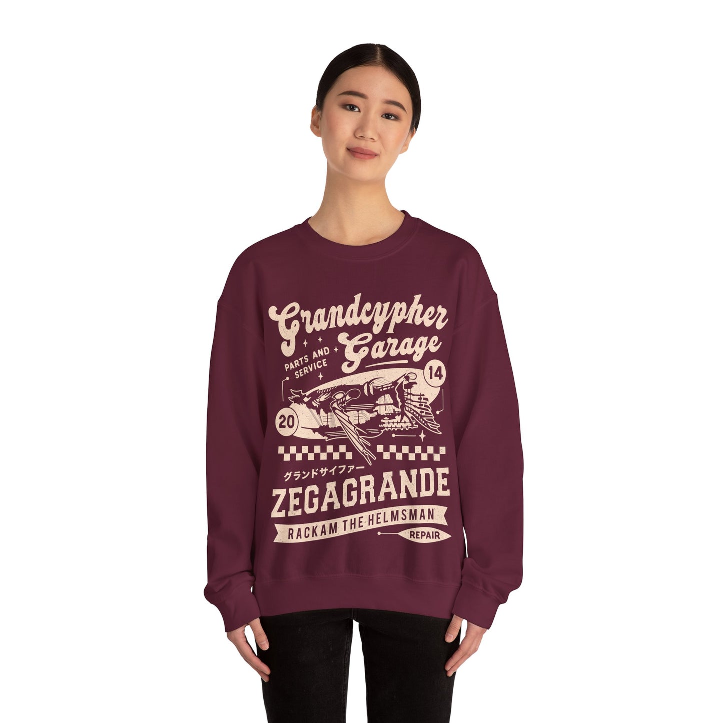 Zegagrande Garage Unisex Crewneck Sweatshirt