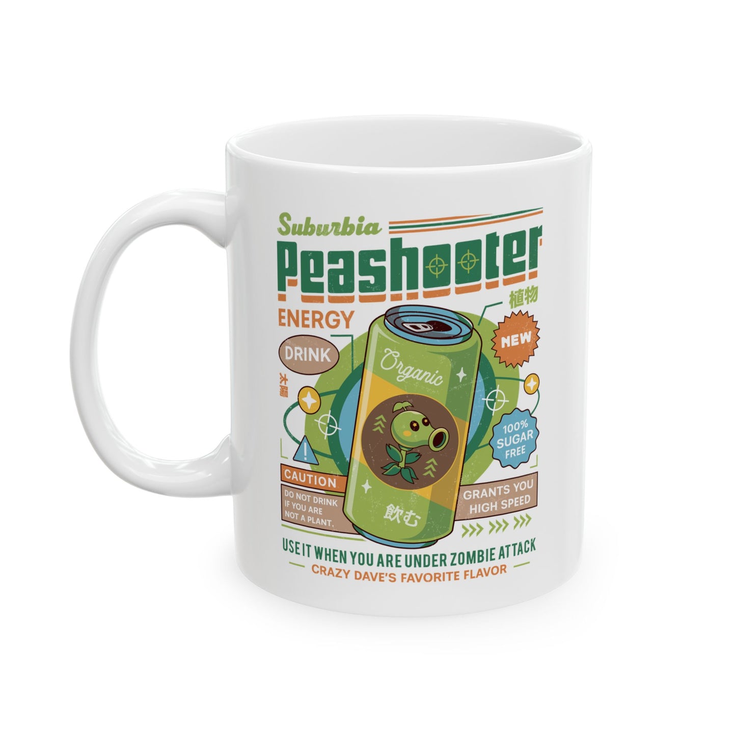 Peashooter Energy Drink Ceramic Mug