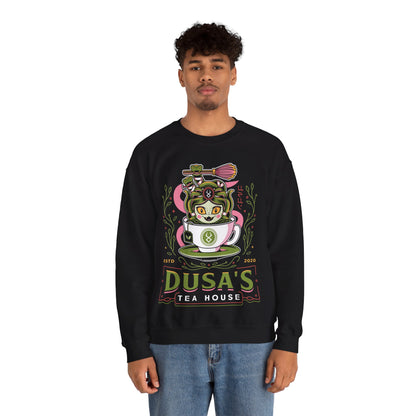 Dusa Green Tea Emblem Crewneck Sweatshirt