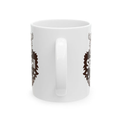 Dwarf And Mushroom Vintage Ceramic Mug