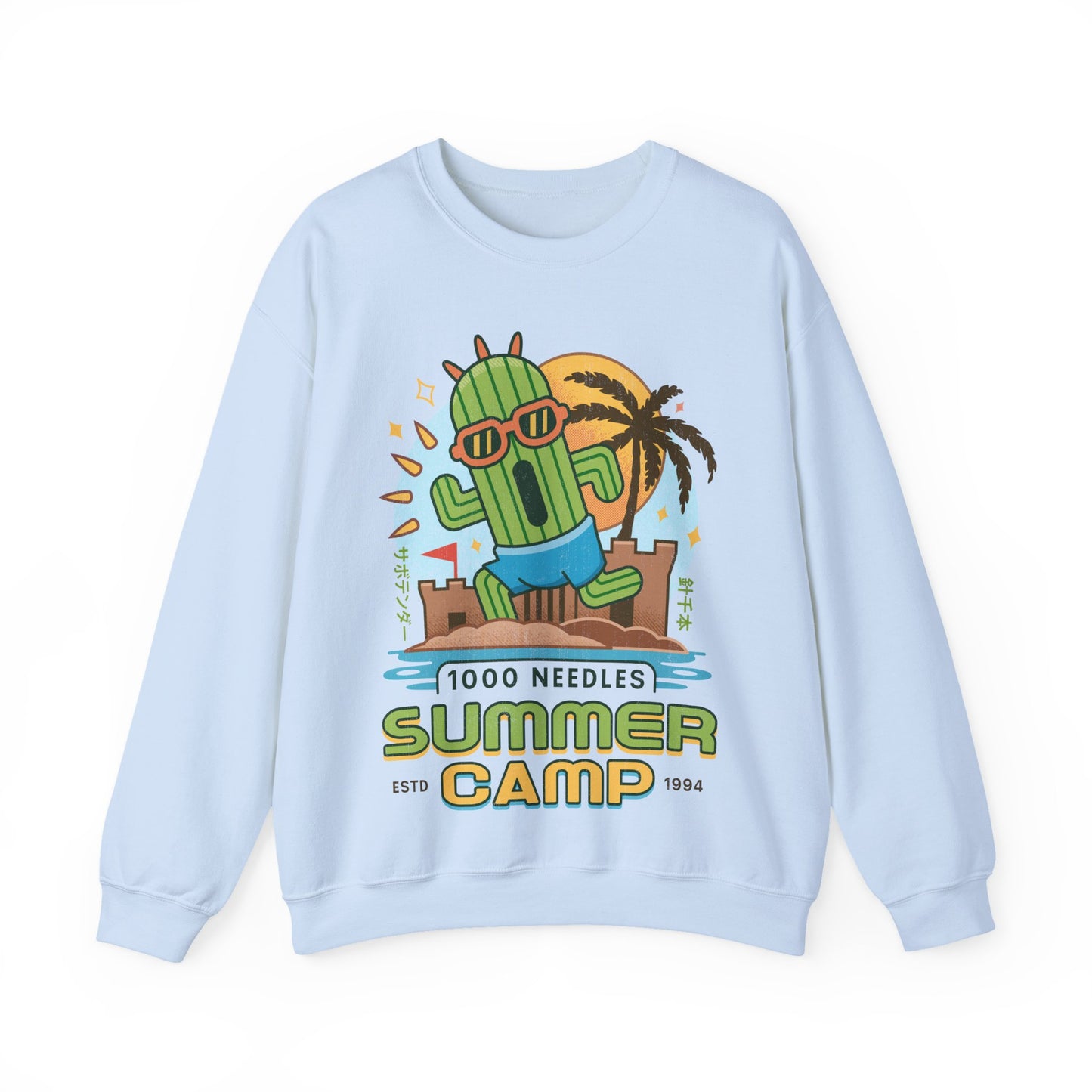 Cactuar Summer Camp Vintage Crewneck Sweatshirt