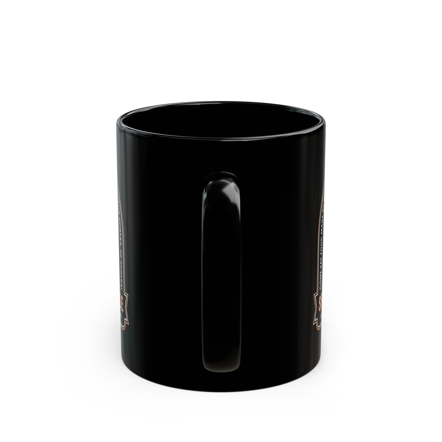 Spider Bake Sale Emblem Black Mug