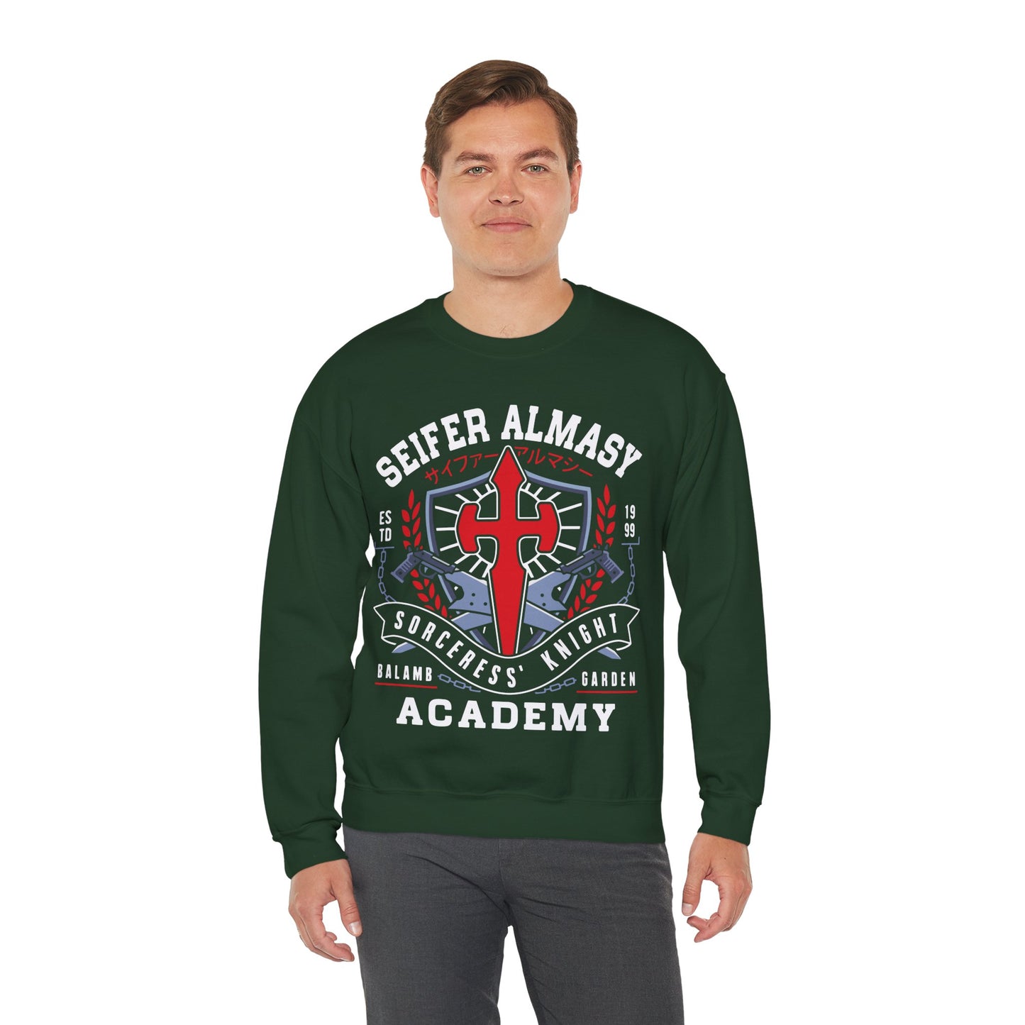 Seifer Almasy Academy Emblem Crewneck Sweatshirt