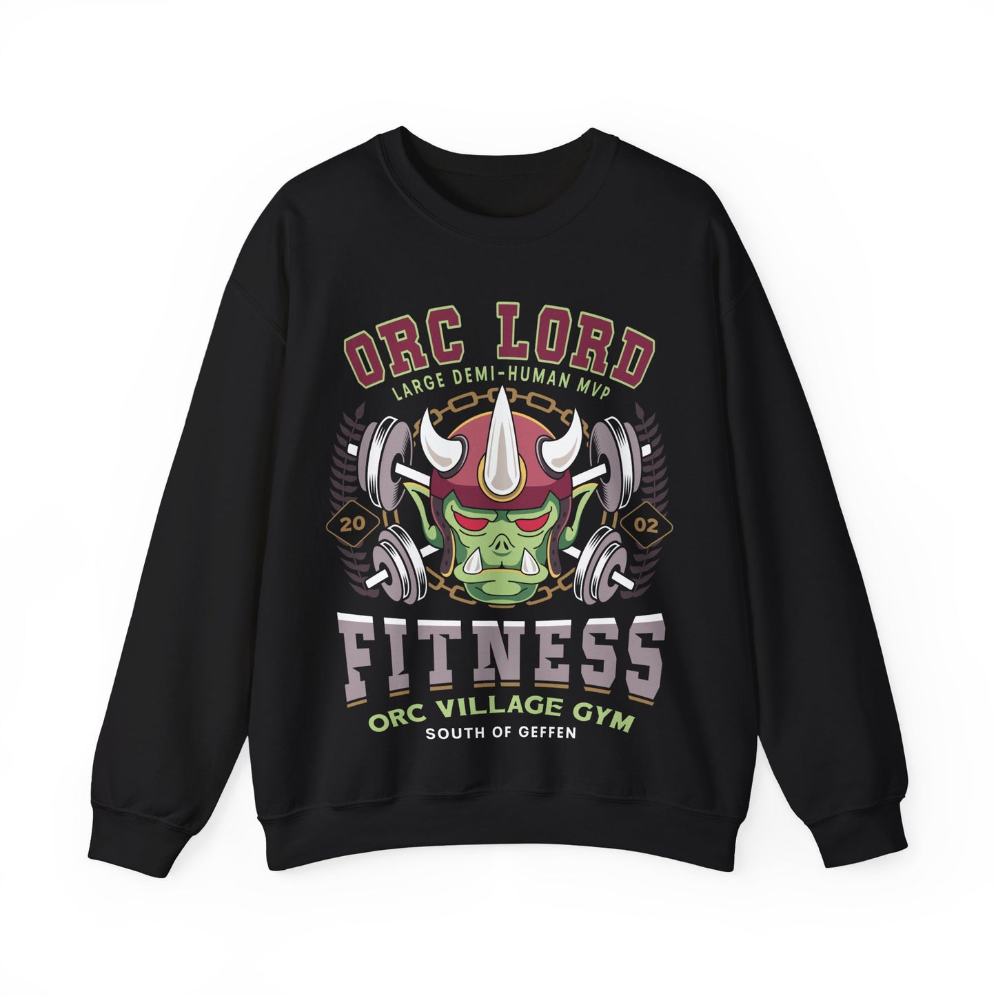 Geffen Orc Village Fitness Unisex Crewneck Sweatshirt