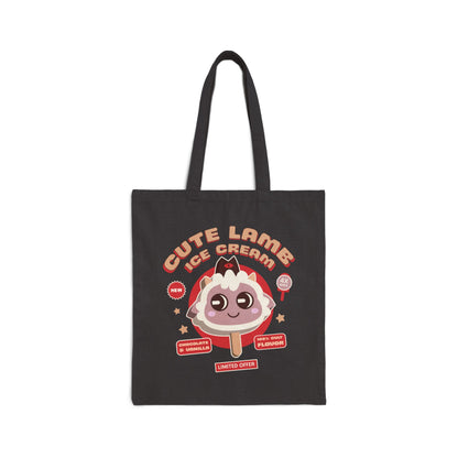 Lamb Ice Cream Cotton Canvas Tote Bag