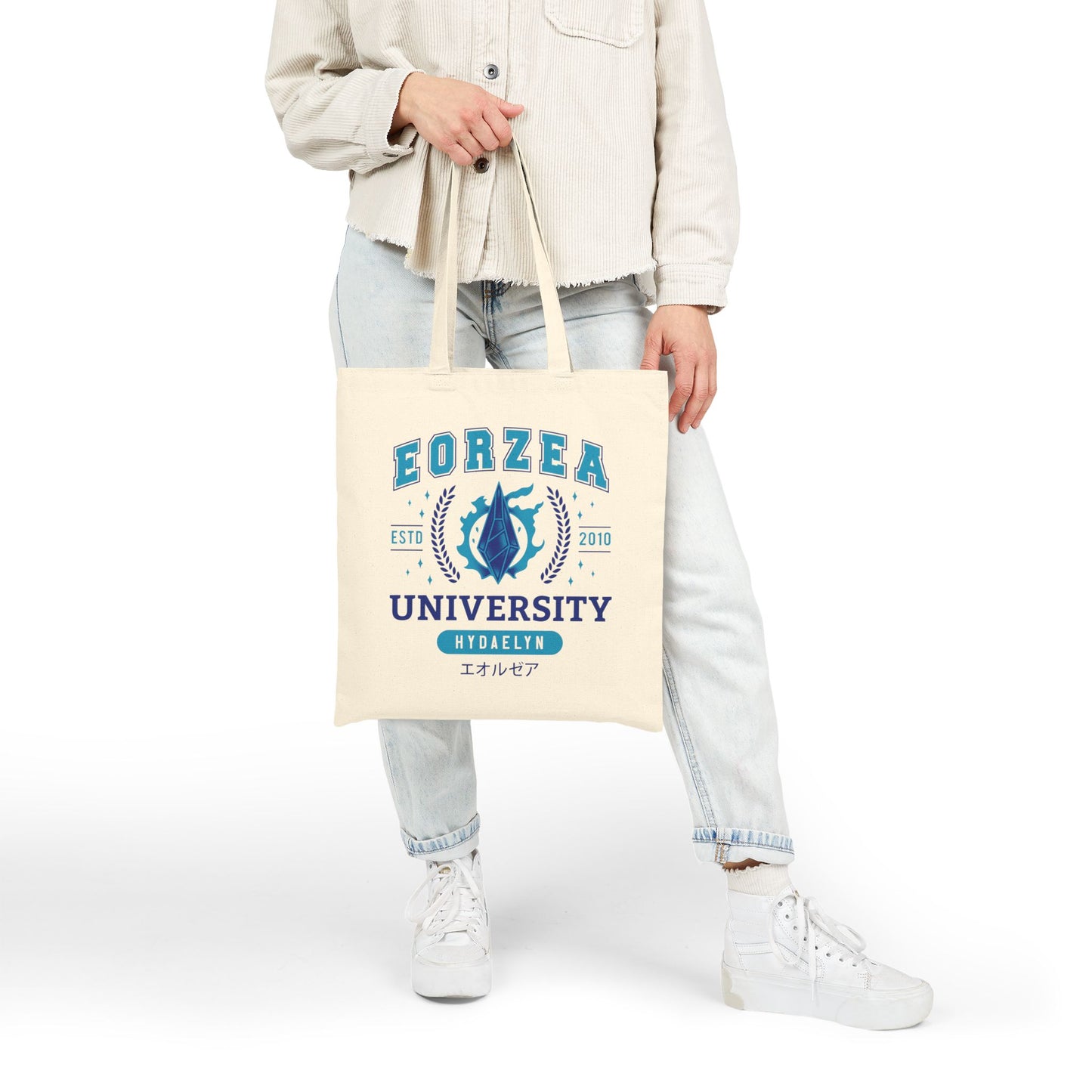 Eorzea University Cotton Canvas Tote Bag