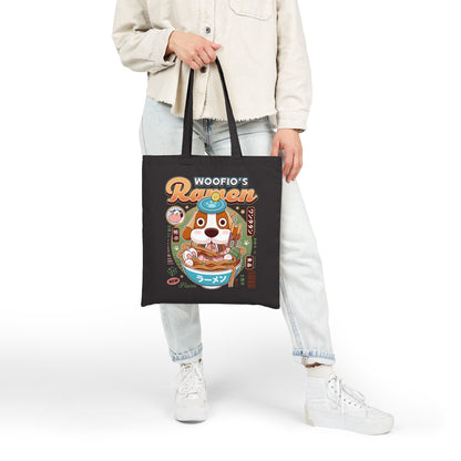 Woofio Vintage Ramen Canvas Tote Bag