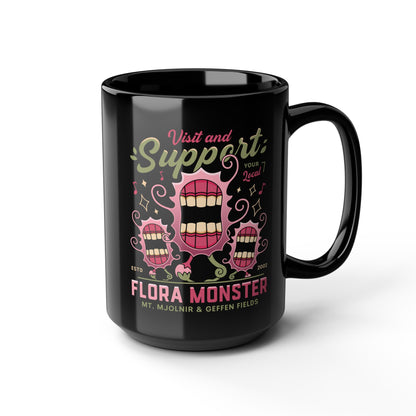 Support Geffen Field Flora Black Mug