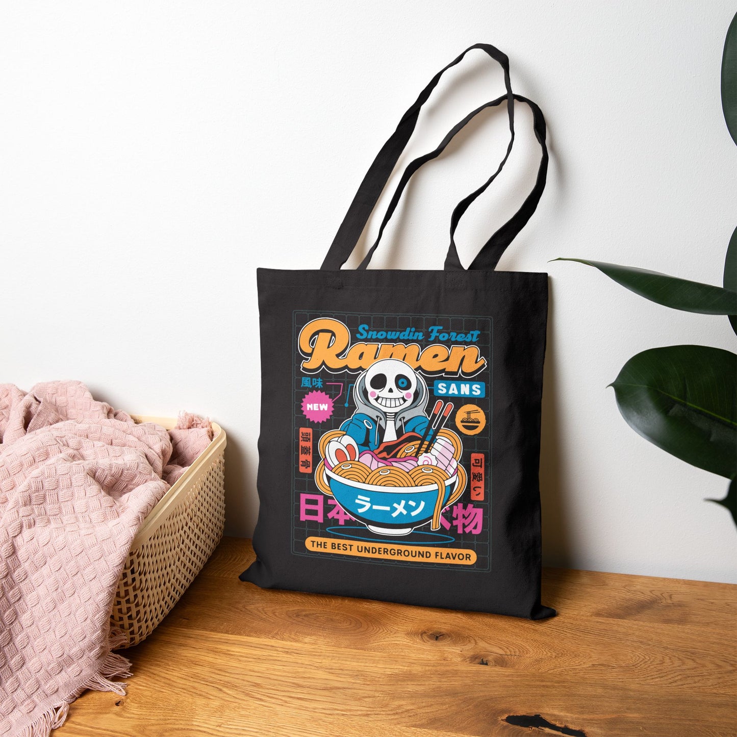 Snowdin Forest Ramen Aesthetic Tote Bag