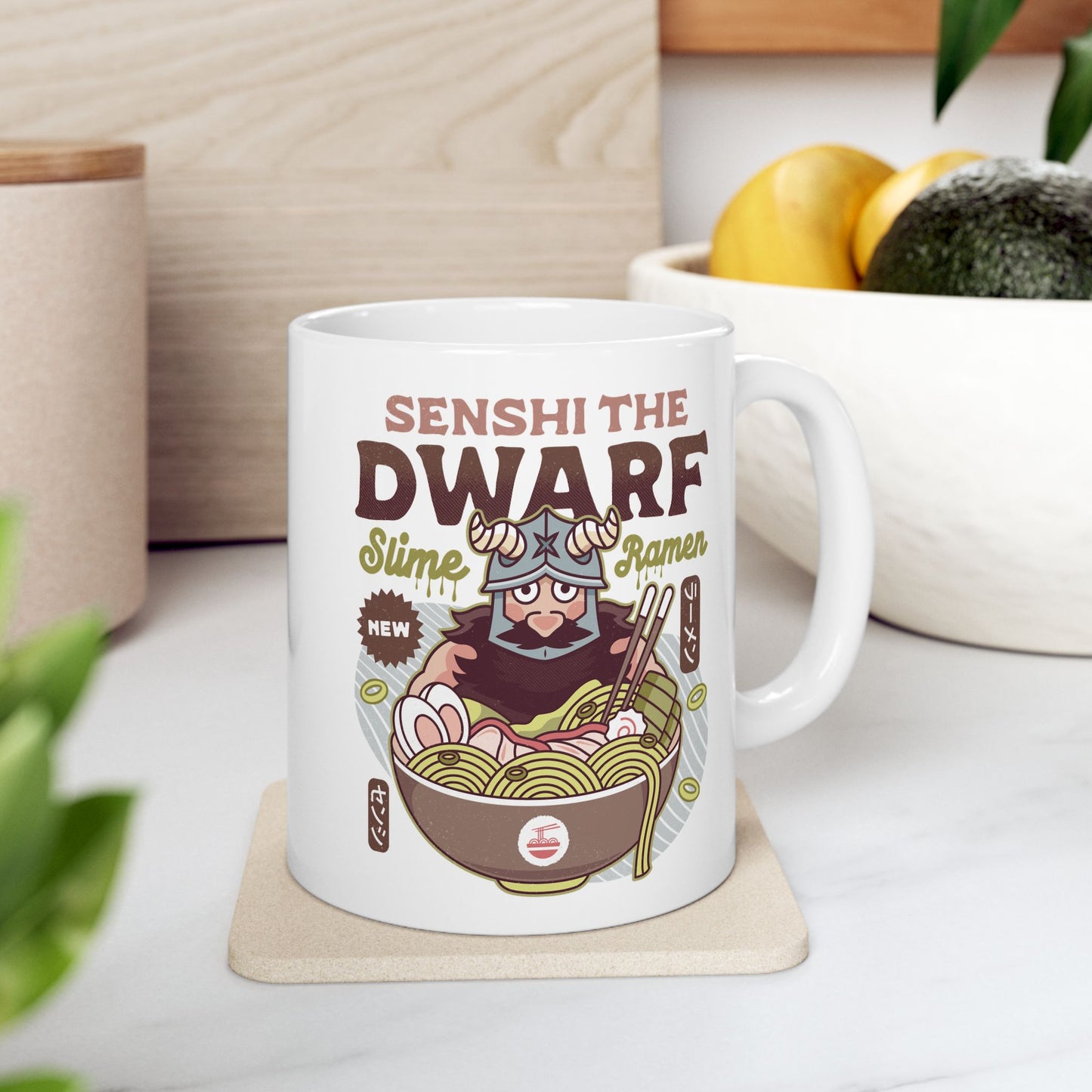 Dwarf Chef Slime Ramen Ceramic Mug