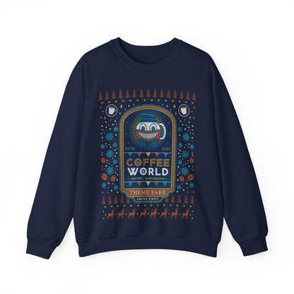 Watery Coffee World Ugly Sweater Unisex Crewneck Sweatshirt