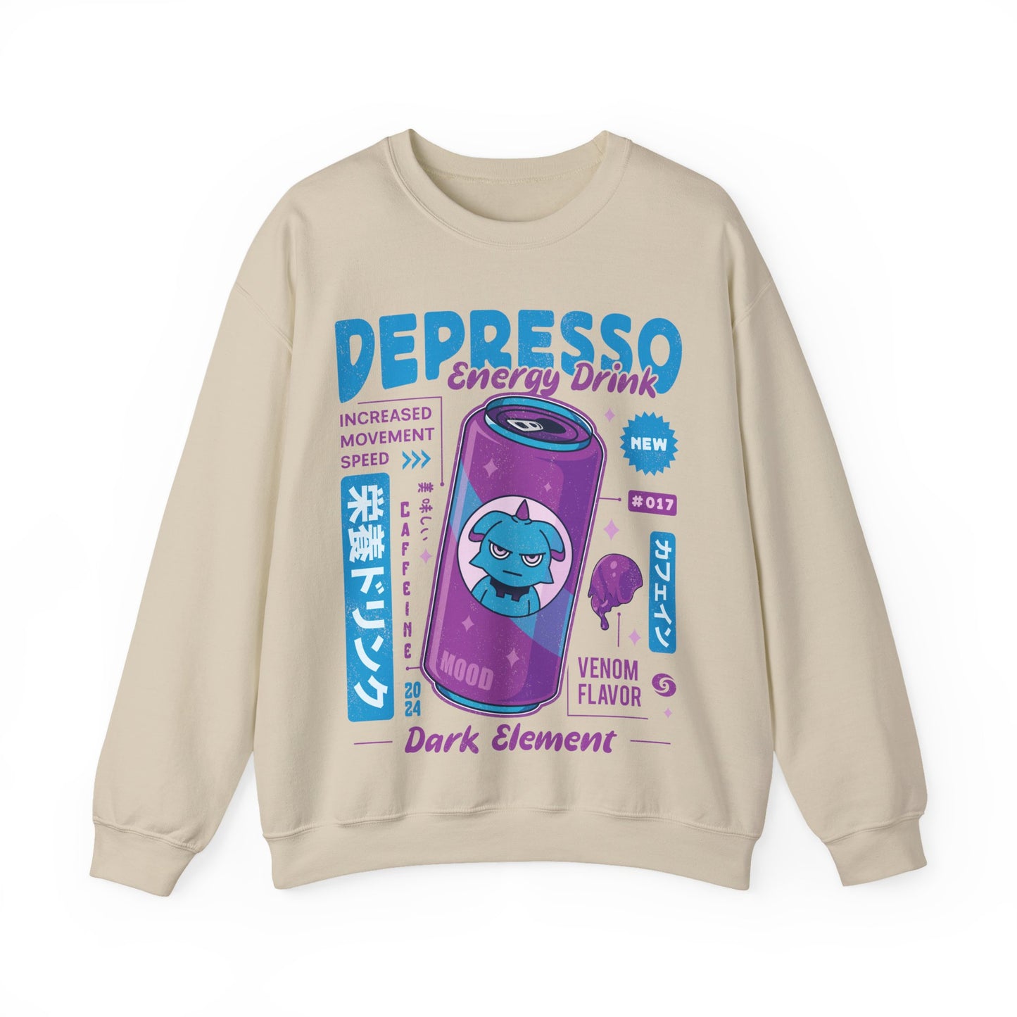 Depresso Energy Drink Unisex Crewneck Sweatshirt