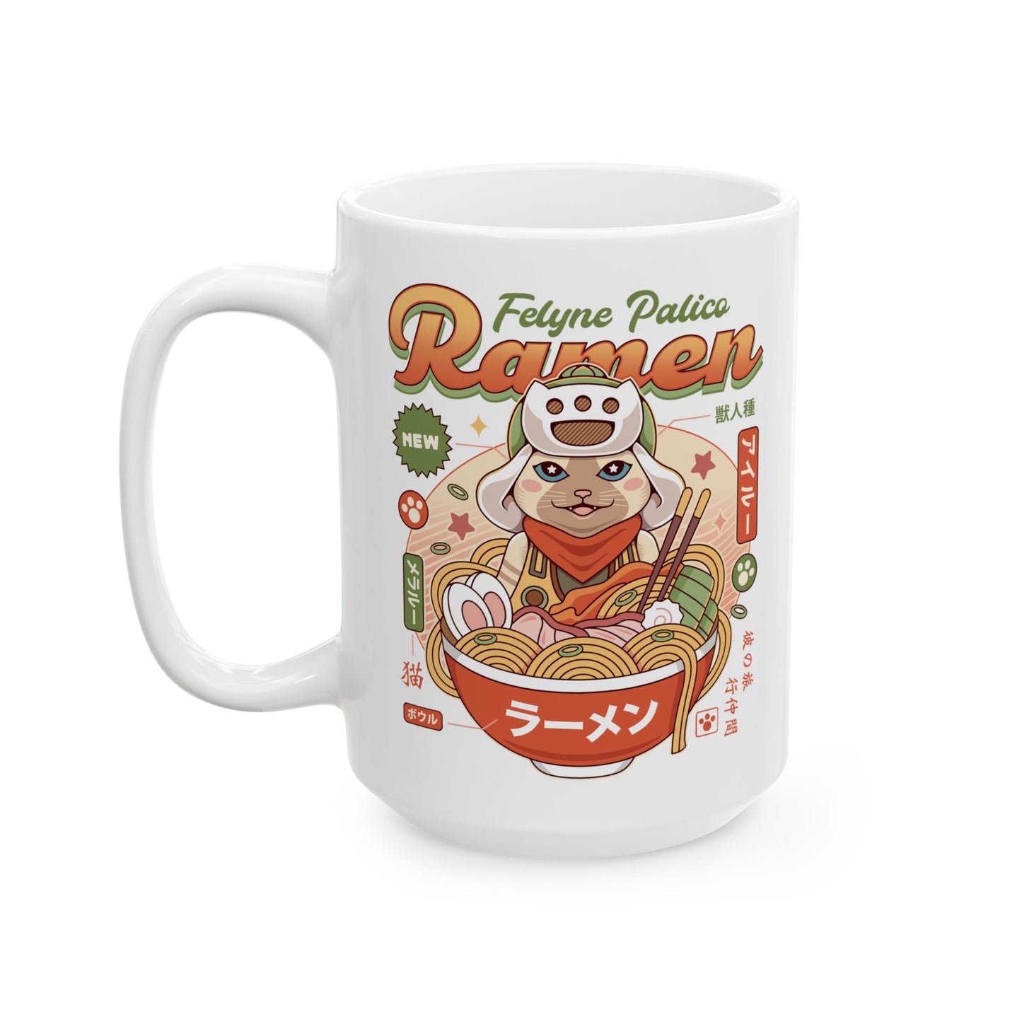 Felyne Palico Ramen Ceramic Mug