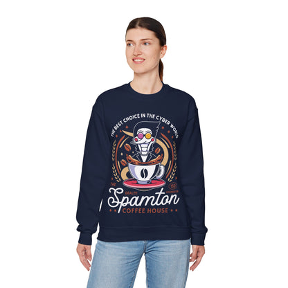 Spamton Coffee Emblem Crewneck Sweatshirt