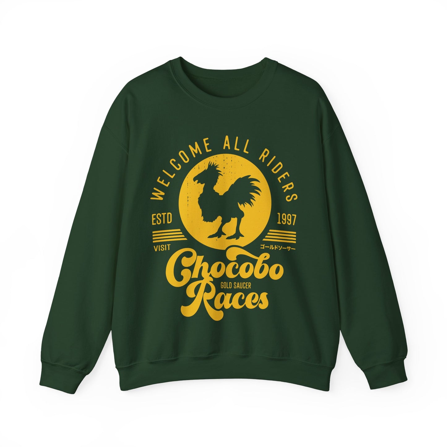Chocobo Races Crest Unisex Crewneck Sweatshirt