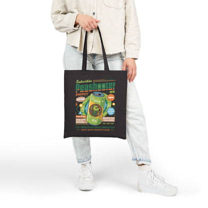 Peashooter Energy Drink Cotton Canvas Tote Bag