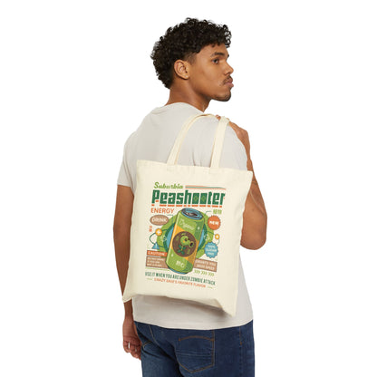 Peashooter Energy Drink Cotton Canvas Tote Bag