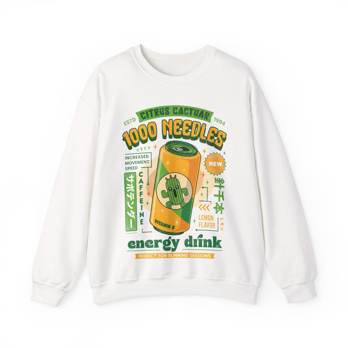 Cactuar Energy Drink Unisex Crewneck Sweatshirt